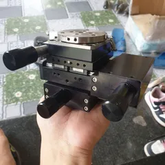 combo 3 trục XYR tháo máy có tay vặn du xích 0.05mm panme 0.01mm 14x13x9cm chế phay tiện laser in 3d mini