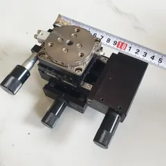 combo 3 trục XYR tháo máy có tay vặn du xích 0.05mm panme 0.01mm 14x13x9cm chế phay tiện laser in 3d mini