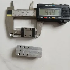 cặp ray bản 7 sẵn đế nhôm hành trình 13mm tháo máy chế tay hàn gọt cell pin 18650