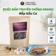 300g Ruốc nấm hữu cơ Bếp Gấu Ca làm từ chân nấm Organic Phú Gia, món chay ngon, thuần chay, chà bông nấm