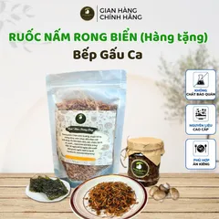 Chà bông nấm - Bếp Gấu Ca, Ruốc nấm hương khô nấm chuẩn Việt thơm ngon, ngọt ngậy không đường