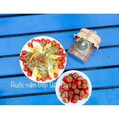 300g Ruốc nấm hữu cơ Bếp Gấu Ca làm từ chân nấm Organic Phú Gia, món chay ngon, thuần chay, chà bông nấm