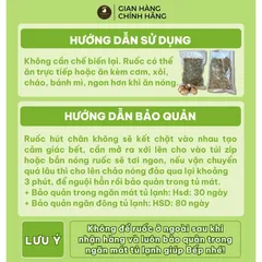 Ruốc nấm Bếp Gấu Ca, nấm Việt ngon sạch, chà bông nấm chay rắc cơm,nấm ruốc,ruốc nấm hương, khô nấm