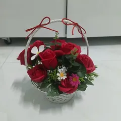 Giỏ hoa mini 10 bông quà tặng 20/10