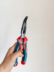 Kìm Nhọn Mũi Cong TOTAL THT241808S 200mm/8 Inch – Trợ Lực Giảm 50% Công Sức, Thép Cr-V Cao Cấp