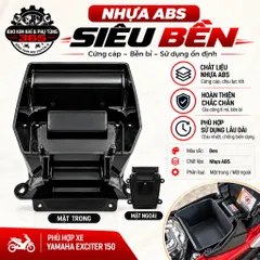 Hộp cốp dưới yên Yamaha Exciter 150 màu đen mẫu mới nhựa ABS siêu bền