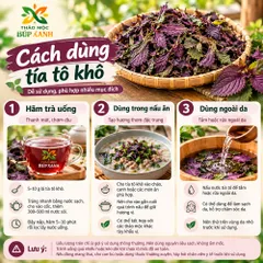 Tía Tô Khô 1KG Sạch, Thơm | Lá Tía Tô Khô Hàng Mới | Trà Tía Tô Thảo Mộc Búp Xanh