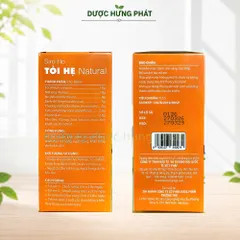 Siro Ho Tỏi Hẹ Natural giúp nhuận phế, giảm ho, giảm đờm, giảm đau rát họng hộp 120 ml