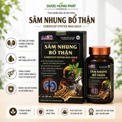 Sâm Nhung Bổ Thận Cordycep Oyster Max Gold giúp giúp bổ huyết, tăng lực, bổ thận, dưỡng thận hộp 30 viên