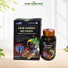 Sâm Nhung Bổ Thận Cordycep Oyster Max Gold giúp giúp bổ huyết, tăng lực, bổ thận, dưỡng thận hộp 30 viên