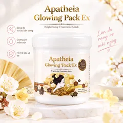 Kem ủ trắng cô gái Apatheia Glowing Pack Bae World White Conc Nhật Bản - Hũ 500g