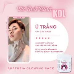 Kem ủ trắng cô gái Apatheia Glowing Pack Bae World White Conc Nhật Bản - Hũ 500g