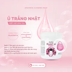 Kem ủ trắng cô gái Apatheia Glowing Pack Bae World White Conc Nhật Bản - Hũ 500g