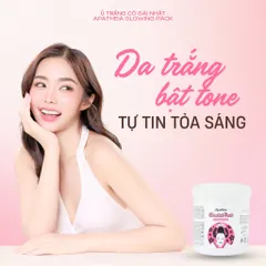Kem ủ trắng cô gái Apatheia Glowing Pack Bae World White Conc Nhật Bản - Hũ 500g
