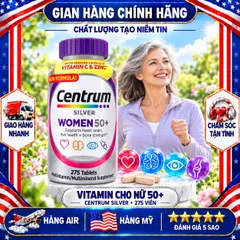 VITAMIN TỔNG HỢP CHO NỮ TRÊN 50 TUỔI CENTRUM SILVER WOMEN 50+ 275 VIÊN
