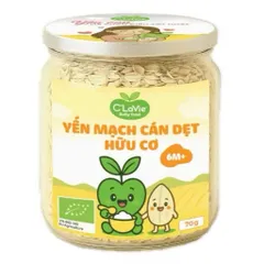 Yến Mạch Hữu Cơ Cán Vỡ - Cán Dẹt C'LAVIE - Ăn Liền, Nấu Cháo Ăn Dặm, Nấu Sữa Hạt, Làm Bánh