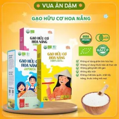 Gạo Hữu Cơ Hoa Nắng / Gạo Japonica Hoa nắng cho bé ăn dặm