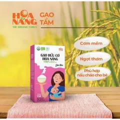 Gạo Hữu Cơ Hoa Nắng / Gạo Japonica Hoa nắng cho bé ăn dặm