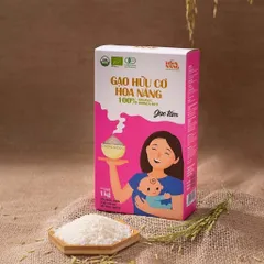 Gạo Hữu Cơ Hoa Nắng / Gạo Japonica Hoa nắng cho bé ăn dặm