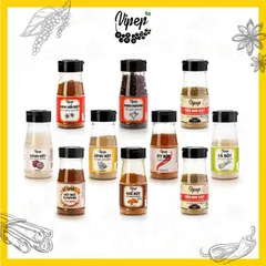 Trọn bộ Bột Gia Vị Sạch và Tự Nhiên (Hành,Tỏi,Sả) cho bé và cả gia đình | Bột gia vị VIPEP (Mẫu mới-Vipep Date 2026)