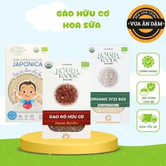 Gạo Hữu Cơ Hoa Sữa | Nàng Hương | HasaBio cho bé ăn dặm