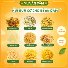 Nui hữu cơ cho bé tập ăn dặm Nui gạo lứt nui rau củ healthy phù hợp ăn eatclean giảm cân ăn kiêng gói nguyên