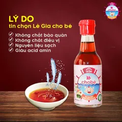 Nước Mắm Lê Gia cho bé ăn dặm