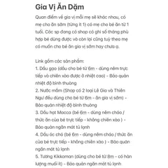 Combo Gia Vị Ăn Dặm Cho Bé Tổng Hợp Gia Vị Cho Bé Ăn Dặm