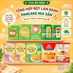 (Tổng Hợp) Bột làm bánh Pancake mix sẵn tiện dụng /Bột Muffin Cam/ Bột Làm Bánh Hotcake Topvalu