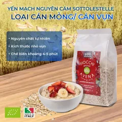 Yến mạch hữu cơ cán vỡ SOTTOLESTELLE Ý 500g