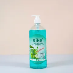 Nước rửa chén Aiko chai 1000ml-Công nghệ mới sạch bóng & khử mùi tanh