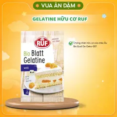 Gelatine Hữu Cơ Ruf / Bio Dạng LÁ cho bé ăn dặm và cả nhà