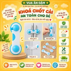 Khoá chốt cài tủ lạnh, tủ đồ, ngăn kéo an toàn cho bé