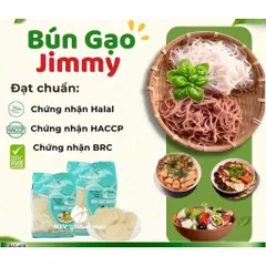 Thùng 16 Gói Bún Gạo Sạch Jimmy Foods Xuất Khẩu Châu Âu Healthy Eatclean Ăn Dặm