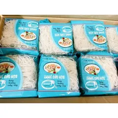 Thùng 16 Gói Bún Gạo Sạch Jimmy Foods Xuất Khẩu Châu Âu Healthy Eatclean Ăn Dặm