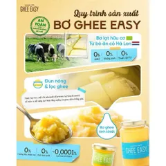  Bơ Ghee Hữu Cơ EASY–Ghee Butter Organic, Không Lactose, Giàu Dinh Dưỡng, Dành Cho Bé Ăn Dặm & Gia Đình