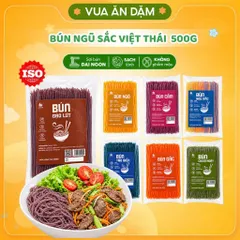 Bún Ngũ Sắc Việt Thái Organic Sạch Nguyên Chất Eat Clean Ăn Dặm Siêu Ngon Tiện Lợi Gói 500G