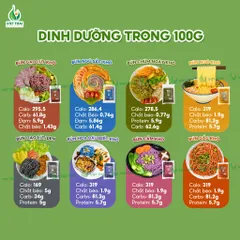 Bún Ngũ Sắc Việt Thái Organic Sạch Nguyên Chất Eat Clean Ăn Dặm Siêu Ngon Tiện Lợi Gói 500G