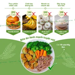 Bún Ngũ Sắc Việt Thái Organic Sạch Nguyên Chất Eat Clean Ăn Dặm Siêu Ngon Tiện Lợi Gói 500G