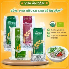 (Tổng Hợp) Bún gạo, Phở gạo, Bún lứt hữu cơ cho bé ăn dặm và cả nhà-HasaBio