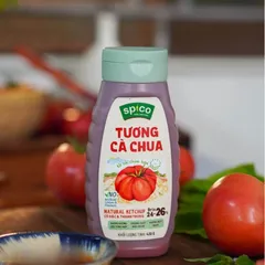 Tương cà chua Spico Cho Bé 430g Tương Cà Hữu Cơ Cho Bé Dậy Vị Cà Chua Tươi Gấp Đôi Cô Đặc Tự Nhiên