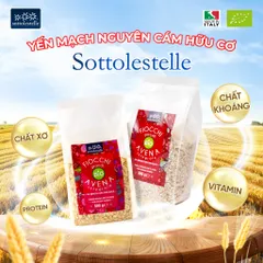 Yến Mạch Nguyên Cám Sottolestelle 500g Hữu Cơ Giàu Dinh Dưỡng Yến Mạch Ăn Kiêng Healthy