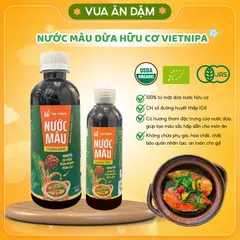 Nước Màu Dừa Hữu Cơ VIETNIPA –Từ Mật Dừa Nước, Tạo Màu Món Ăn, Dùng Cho Bé Ăn Dặm Từ 1 Tuổi (Date 2028)