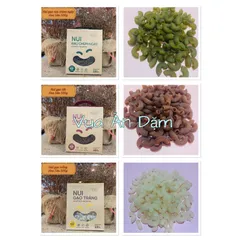 Nui Gạo Hoa Sữa-Nui Gạo Trắng / Gạo Lứt / Rau Chùm Ngây