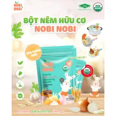 Bột Nêm Hữu Cơ NOBI NOBI 30g – Cho Bé Từ 12 Tháng – Gia Vị Rau Củ Tự Nhiên, Không Chất Bảo Quản