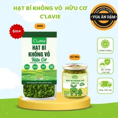 Hạt Bí Xanh Không Vỏ Hữu Cơ C'lavie 200g