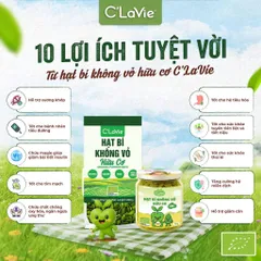 Hạt Bí Xanh Không Vỏ Hữu Cơ C'lavie 200g