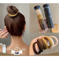 Set hộp 20 cái dây chun buộc tóc phong cách Hàn Quốc