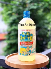 Dầu ăn hoa cải Ajinomoto chai chiên xào cho bé ăn dặm