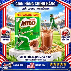 SỮA BỘT MILO ÚC NESTLE NĂNG LƯỢNG NGUYÊN MẦM HỘP 1KG TIẾT KIỆM